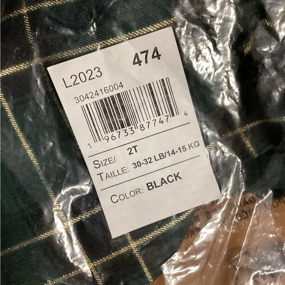 Children’s Place plaid/velvet dress. Toddler size 2